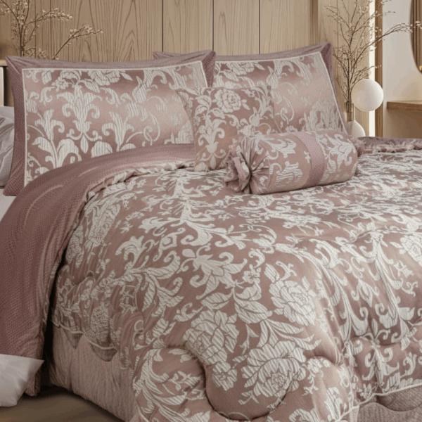 مفرش فاخر مكون من 5 قطع damask