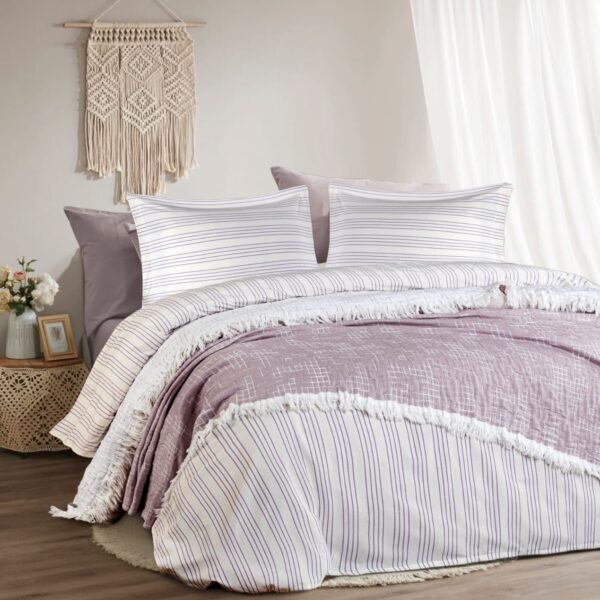 مفرش سرير 4 قطع "Waffle