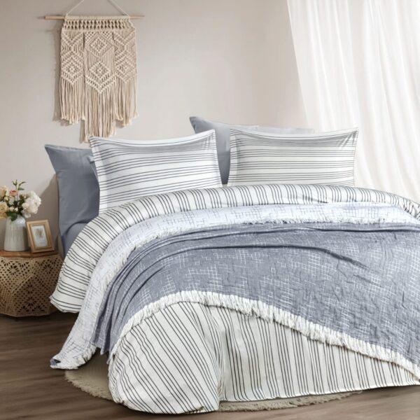 مفرش سرير 4 قطع "Waffle