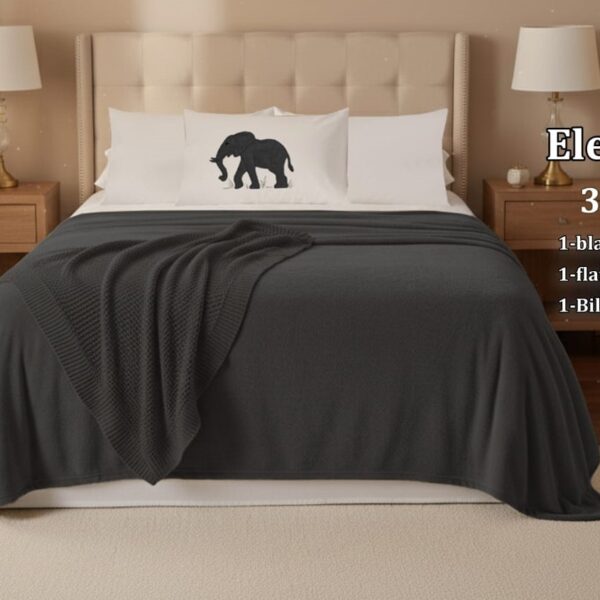 طقم بطانيه سرير 3 قطع Elephant