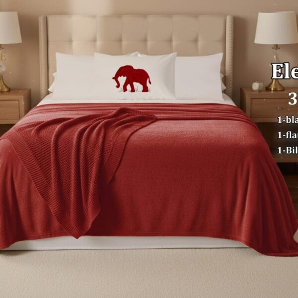 طقم بطانيه سرير 3 قطع Elephant